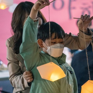 돌 등불 만들기